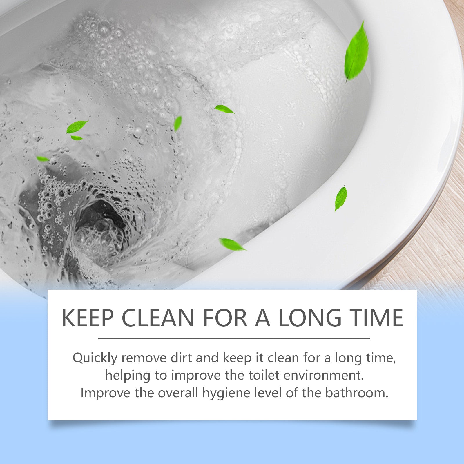 Foam Toilet Cleaning Powder, Household Toilet Decontamination Toilet Cleaner Stubborn Stains And Scale Cleaning Powder - Korvel