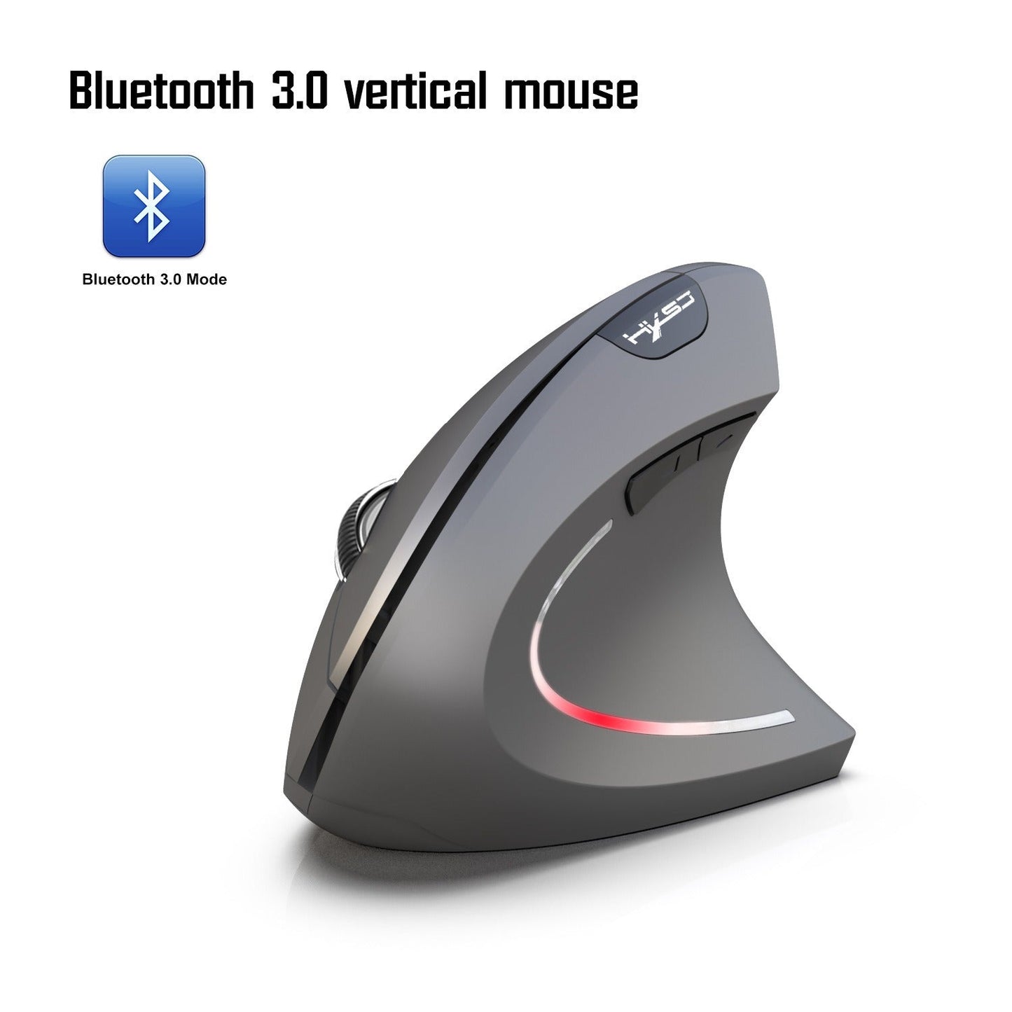 New Wireless Mouse 2.4G Vertical Health Mouse External Battery 6D Design Computer Office - Korvel