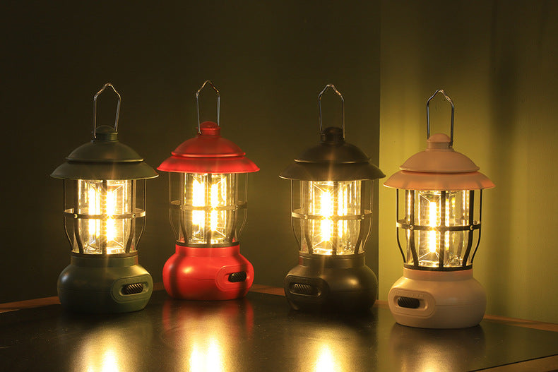 Vintage USB Camping Light for Outdoor Ambience