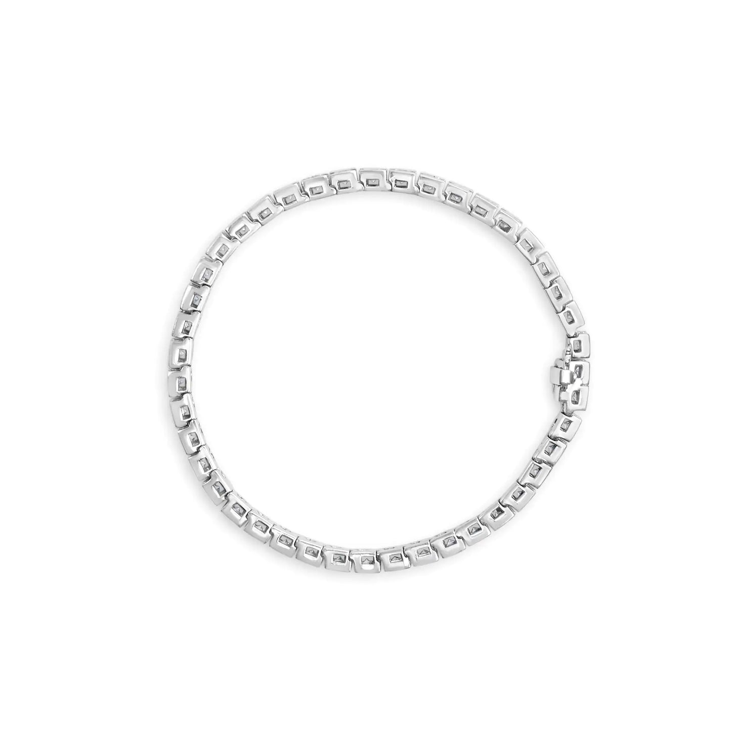 IGI Certified 14K White Gold Diamond Tennis Bracelet - 6.0 Cttw