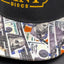 Mint Discs Flat Bill Snapback Hat - Fancy Print