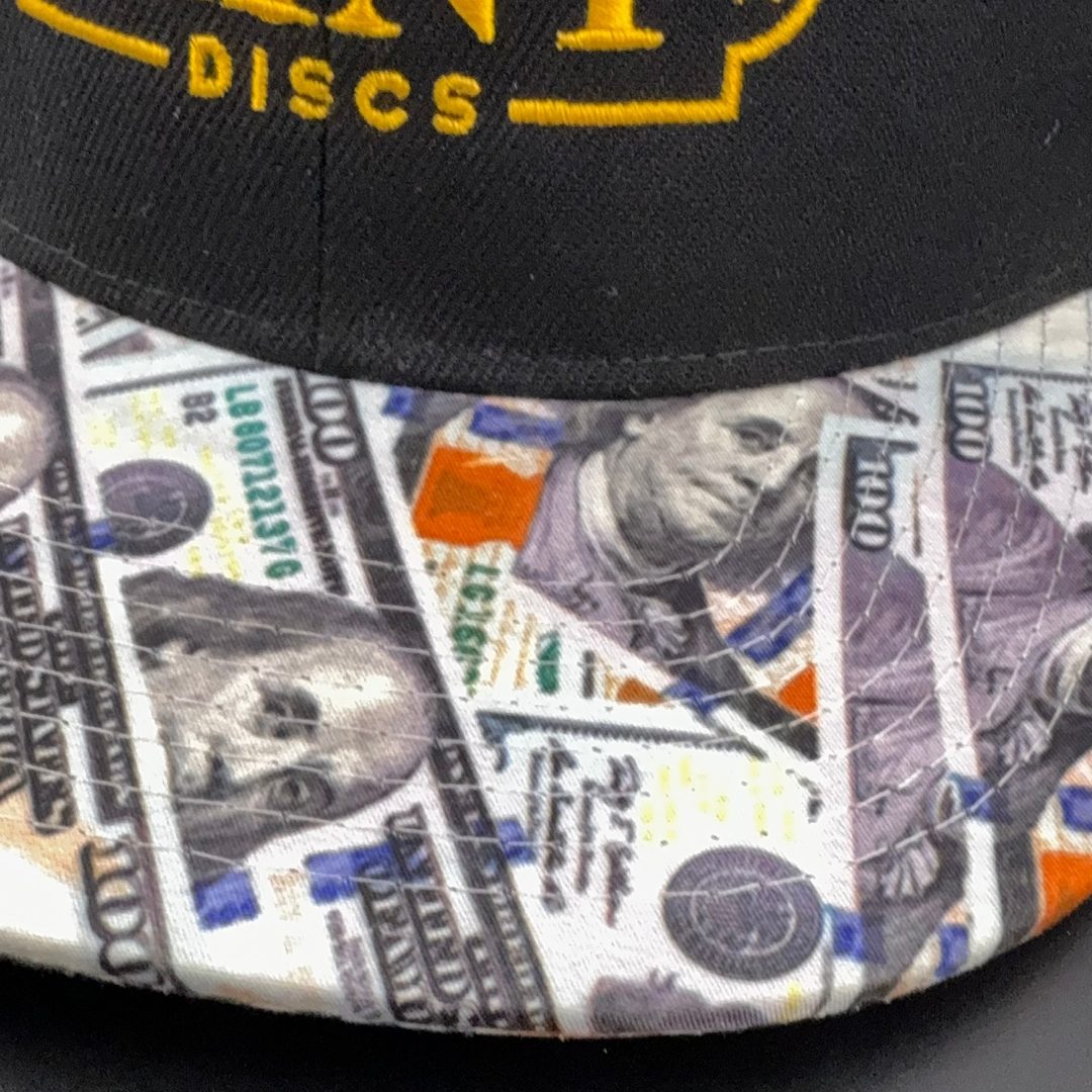 Mint Discs Flat Bill Snapback Hat - Fancy Print