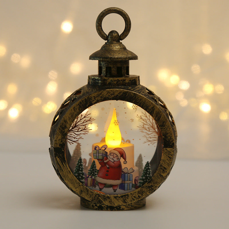 Christmas decorations, luminous night lights, pendant decorations, props, desktop candles, table lamps, and window displays - Korvel