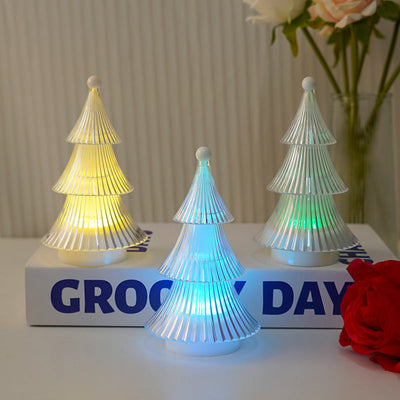 Christmas Decoration Crystal Christmas Tree Candle Light Desktop Ornament Atmosphere Small Night Light Ins Decorative Atmosphere Light - Korvel