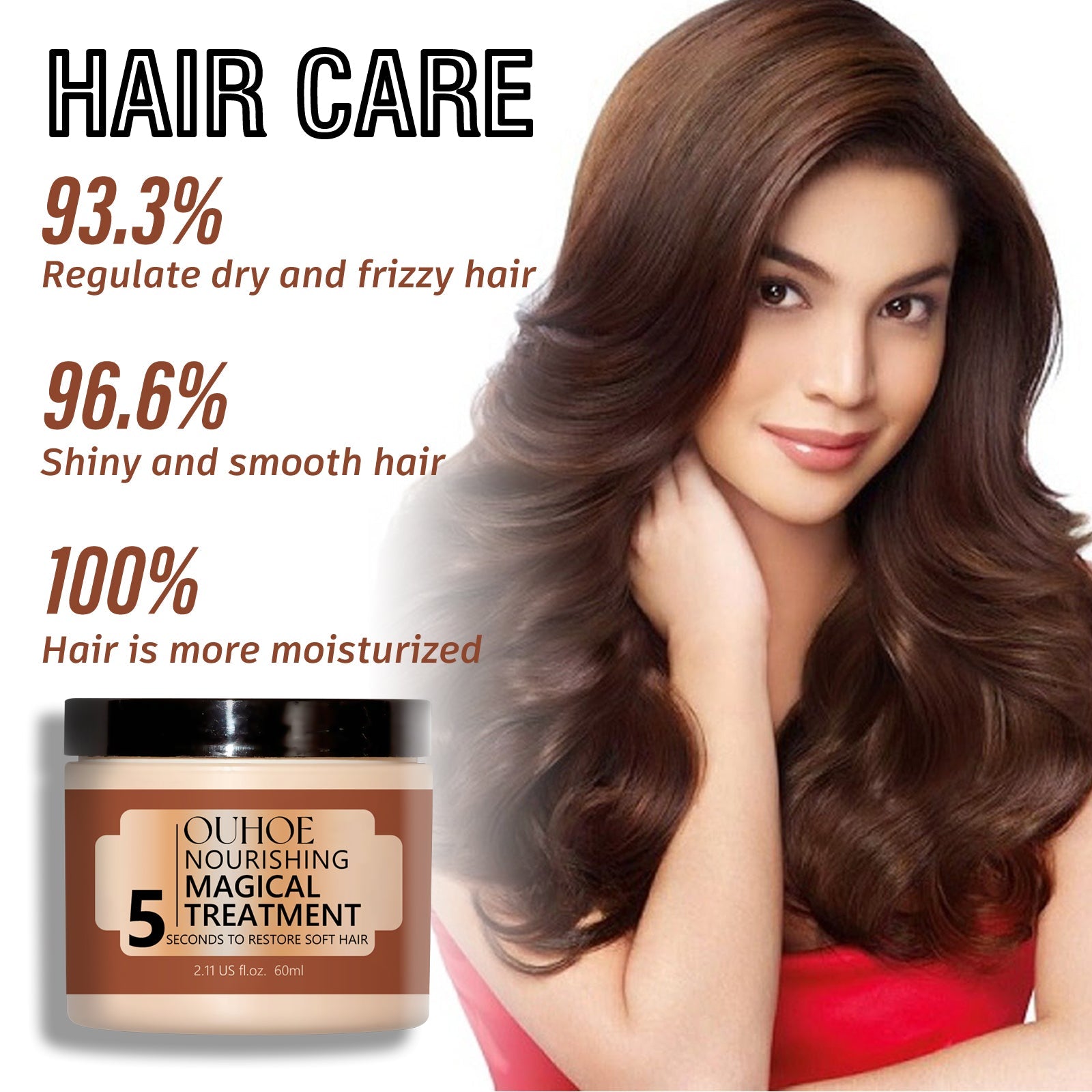 Nourishing Hair Mask, Repair Hair Dye, Perm, Split End Dry Damage, Moisturize And Smooth Hair Mask - Korvel