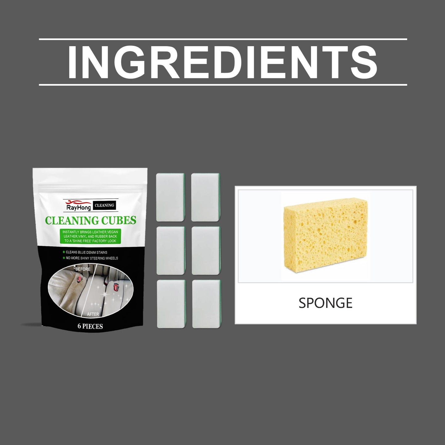 Premium Car Leather Cleaning Sponge for Luster Restoration