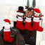 Christmas Decorations Single Head Hug Christmas Socks Gift Bag Candy Bag Christmas Eve Bedhead Pendant - Korvel