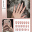 Premium Stiletto Press-On Nails with Glue - 24 Pieces