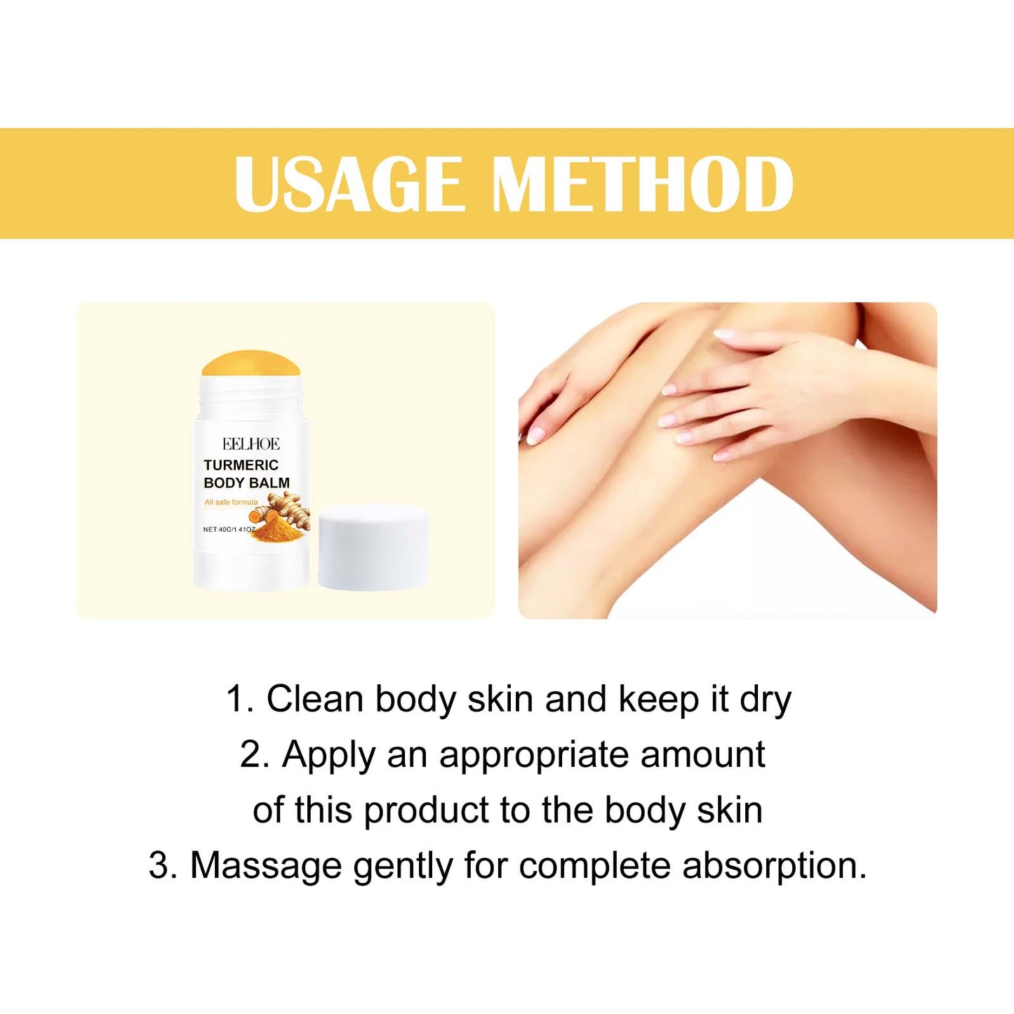 Turmeric Body Balm - Premium Skin Care Stick