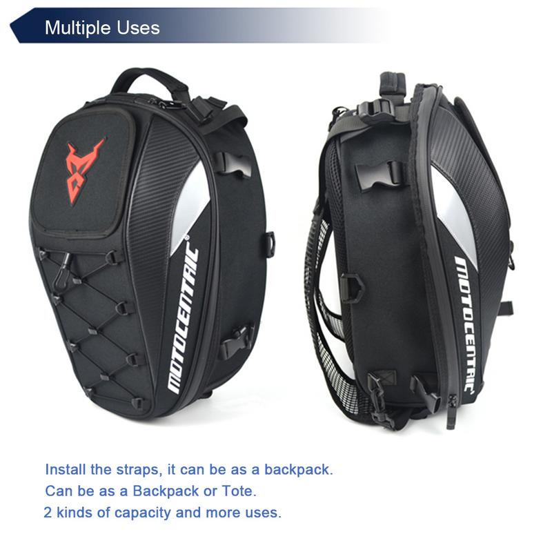 Waterproof Motorcycle Tail Bag Multi-functional Durable Rear Motorcycle Seat Bag High Capacity Rider Backpack 11-MC-0102 Latest - Korvel
