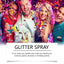 Sparkly Glitter Spray, Hair Body Highlight Shimmer Prom Festival Bash Glitter Spray - Korvel