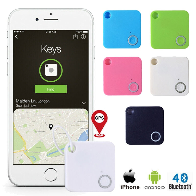 Smart Key Finder Mini Bluetooth GPS Tracker Device Car Motor Alarm Tile Wallet Keys Alarm Locator Realtime Kids Pets Anti-Lost - Korvel