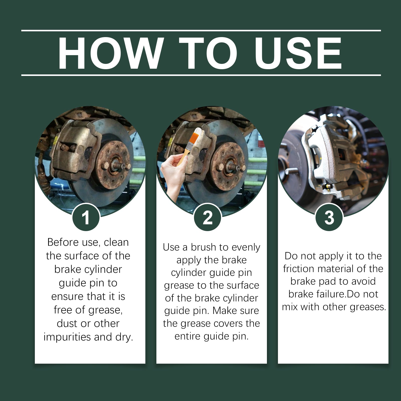 Automotive Brake Caliper Grease, Silicon-Based Lubricant Caliper Anti-Bite Maintenance Grease - Korvel