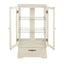 Elegant Lighted Curio Display Cabinet with Adjustable Shelves