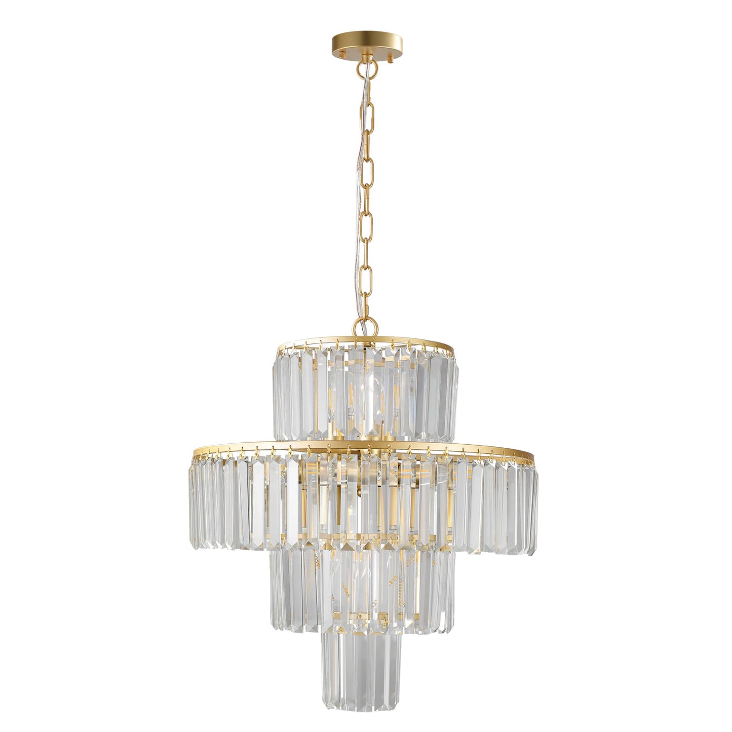 Luxury Crystal Chandelier Modern Chandeliers Lights Fixture Hanging Pendant Light Fixture for Dining Room Bedroom Living Room - Korvel