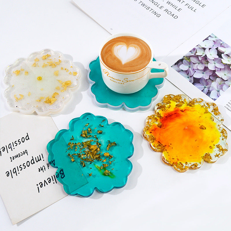 Ensemble de moules à sous-verres en fleur de cerisier - Moules en silicone