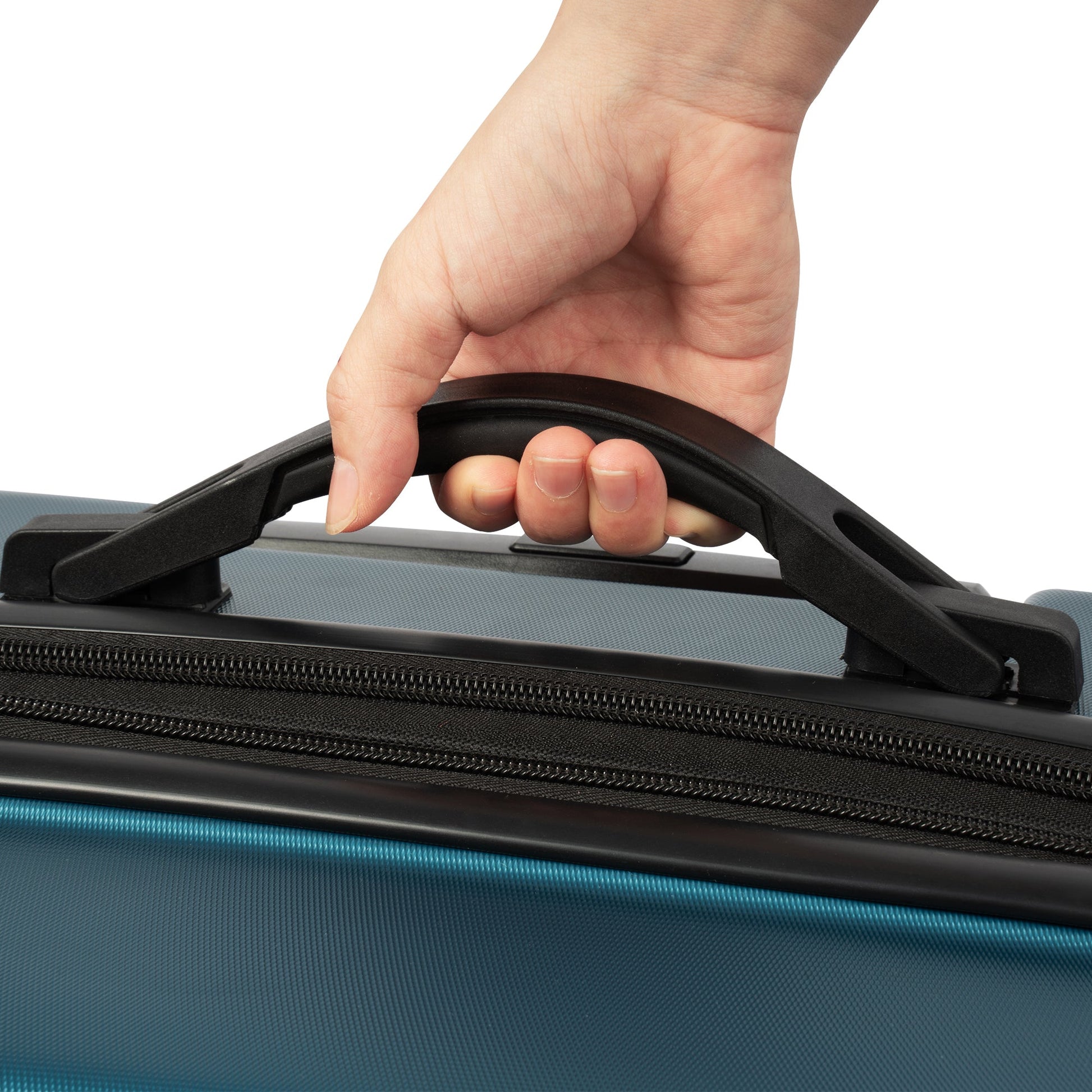 Hardshell Luggage Sets 3 Pcs Spinner Suitcase with TSA Lock Lightweight 20''24''28'' Navy + ABS - Korvel