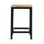 TREXM 5-piece compact bar table with table and stool - modern industrial design brown - Korvel