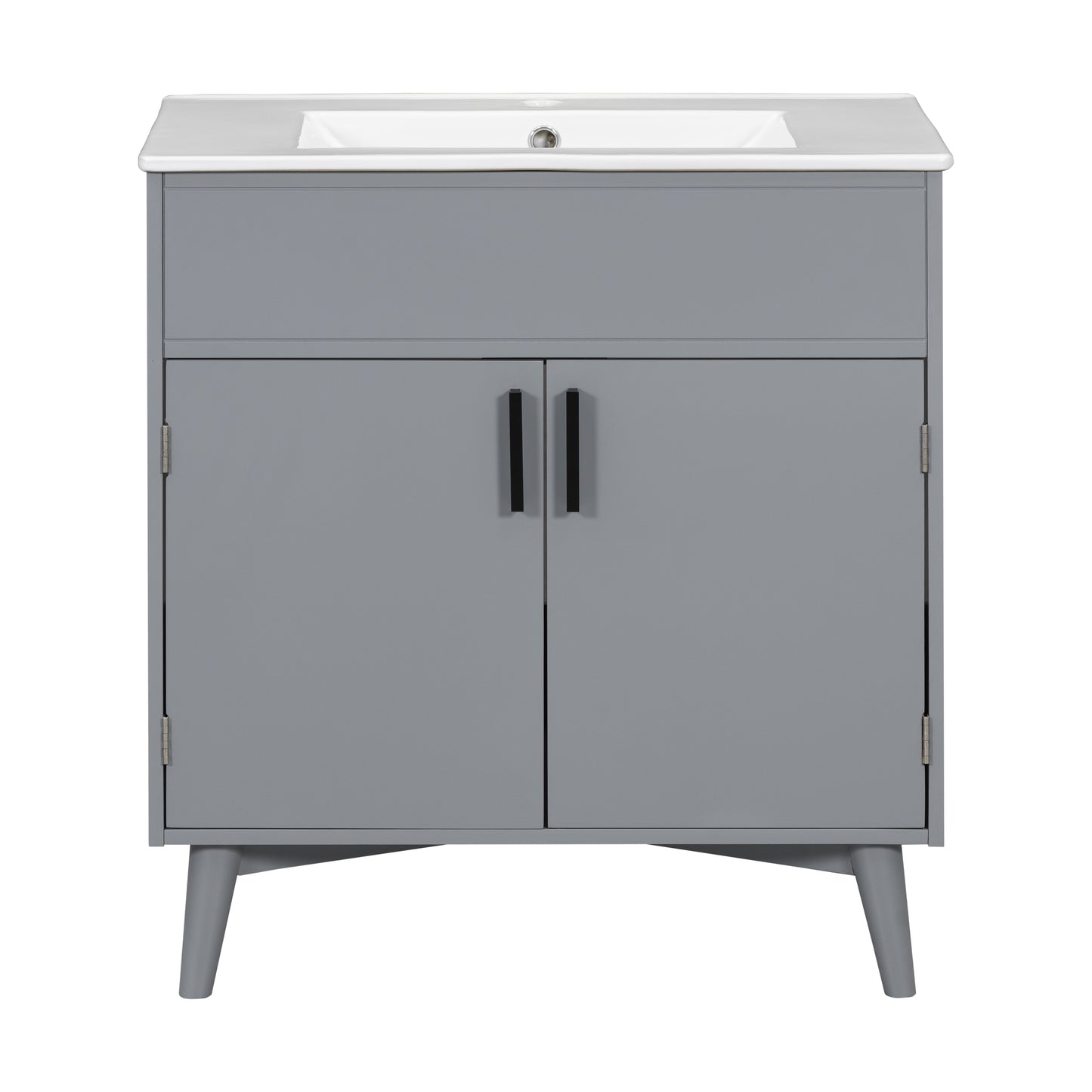 Ensemble de meuble de salle de bain élégant avec lavabo et rangement