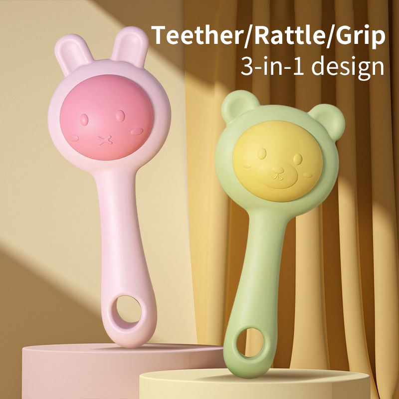 Baby Ringing Bell Toy Can Bite Water Boiled Small Sand Hammer Hand Ringing Bell Sand Hammer - Korvel