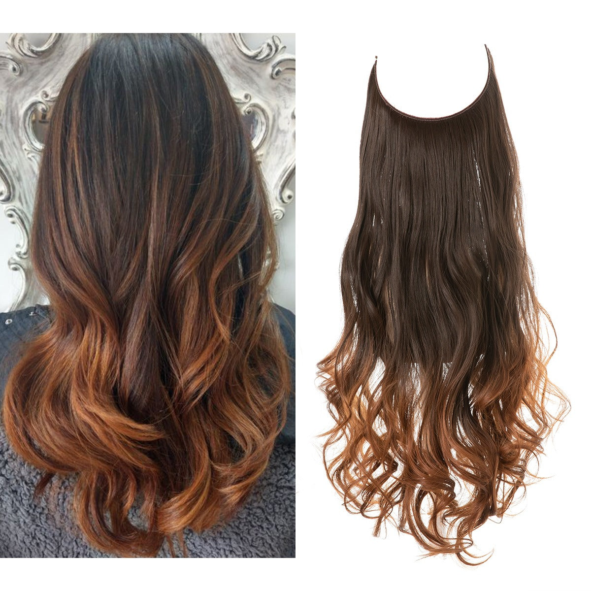 Premium Long Curly Hair Extension - High Temperature Silk