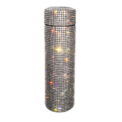 Bling Rhinestone Thermos Bottle Insulated Double Wall Stainless Steel Water Bottle Coffee Travel Car Coffee Mug Cup Vacuum Flask - Korvel