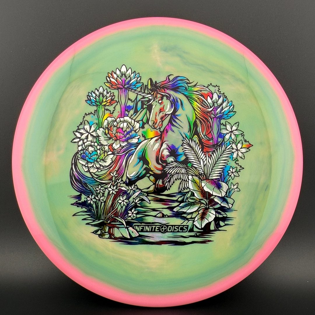PA-5 (400 Spectrum) - Unicorn Stamp - Triple Foil Disc Golf Putter