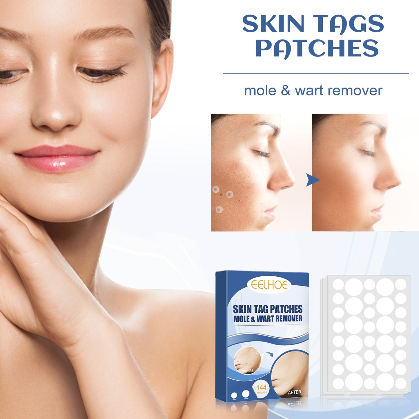 Kew Patch Gentle Cleaning Care Skin Face Neck Repair Smooth Skin Daily Care - Korvel