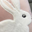 Charming Pink Bunny Velvet Pillow Cover