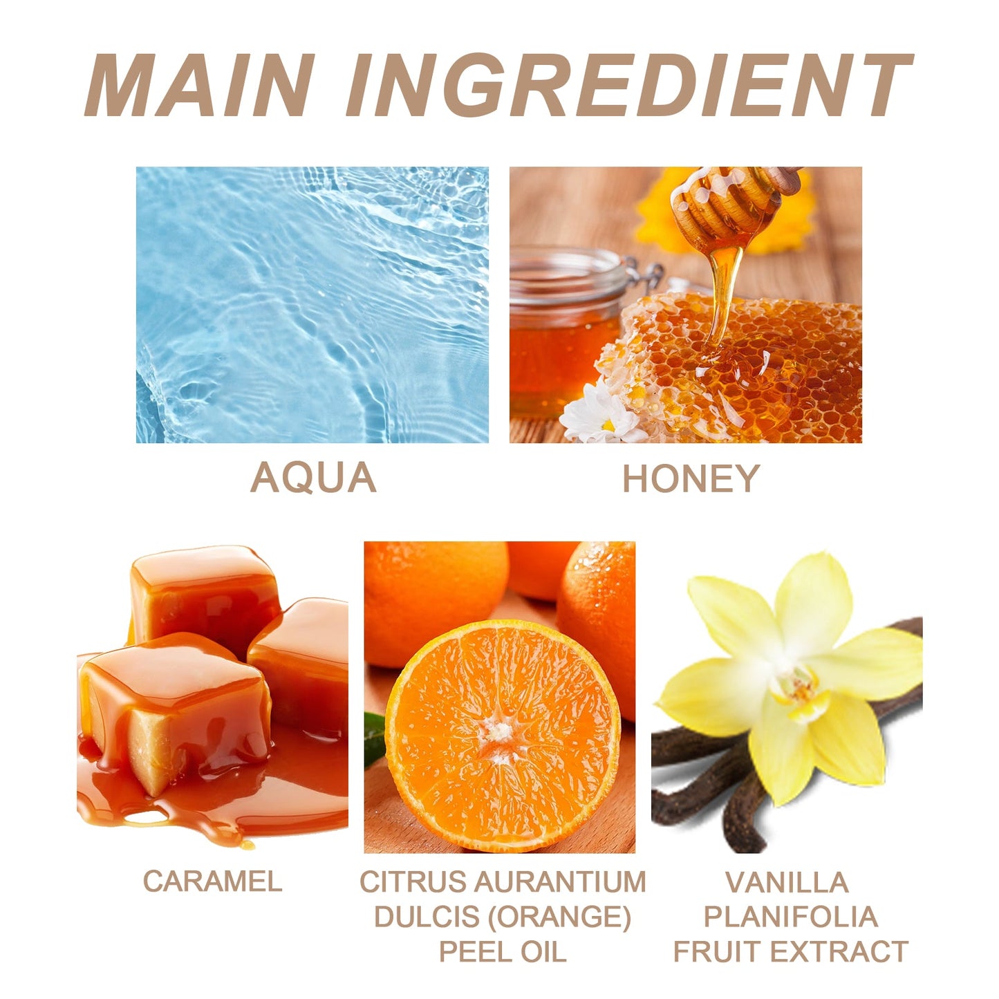 Caramel Cascade Perfume Oil - Elegant & Light Fragrance