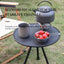 Outdoor Furniture Balcony Lightweight Portable Aluminum Height Adjustable Small Round Outdoor Folding Picnic Camping Table - Korvel