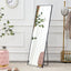 Aluminum alloy metal frame wall mounted full-length mirror black 65 * 23“ - Korvel