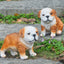 Bulldog ornament puppy resin - Korvel