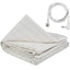 Grounding Sheet   Mat  Earthing Fitted Bedsheet Silver Fiber Conductive Organic Grounding Mat Radiation Anti-Static 60*265CM - Korvel