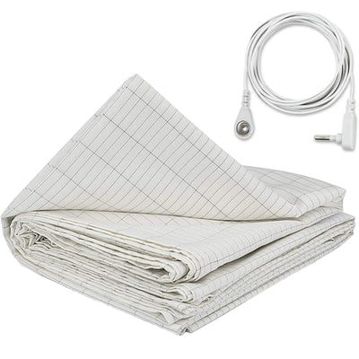 Grounding Sheet   Mat  Earthing Fitted Bedsheet Silver Fiber Conductive Organic Grounding Mat Radiation Anti-Static 60*265CM - Korvel