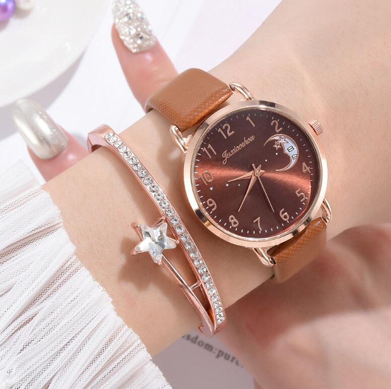 Reloj de lujo para mujer con correa de cuero - Elegante pieza de tiempo