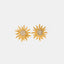 Boucles d'oreilles en acier inoxydable élégant en forme de tournesol pour femmes