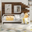 Daybed with Trundle Frame Set Twin Size White - Korvel