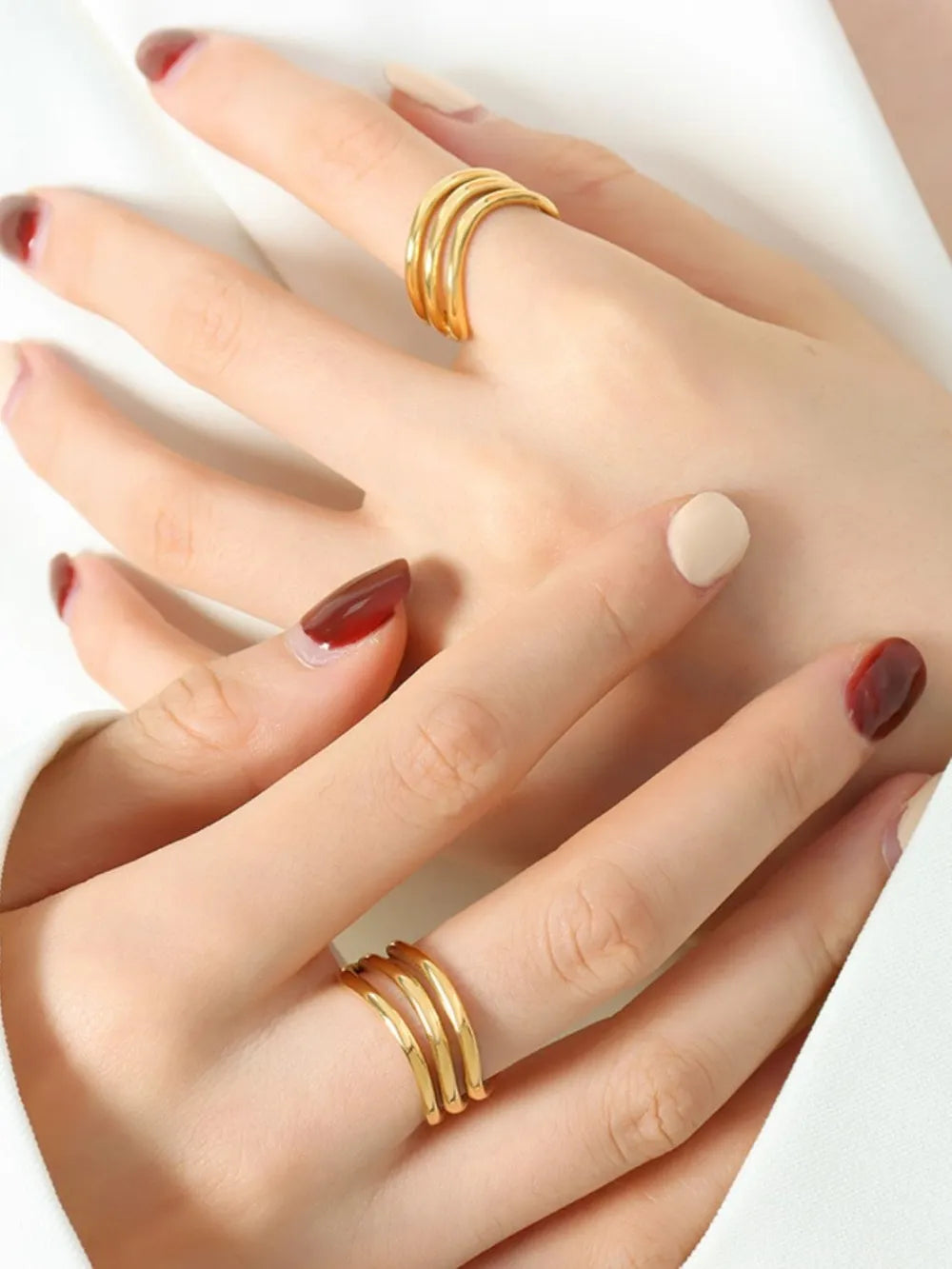 Non fading personalized fashionable light luxury versatile ring accessories for women - Korvel
