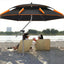 360° adjustable fishing sun umbrella: anti-UV, rainproof, portable large outdoor shade. - Korvel