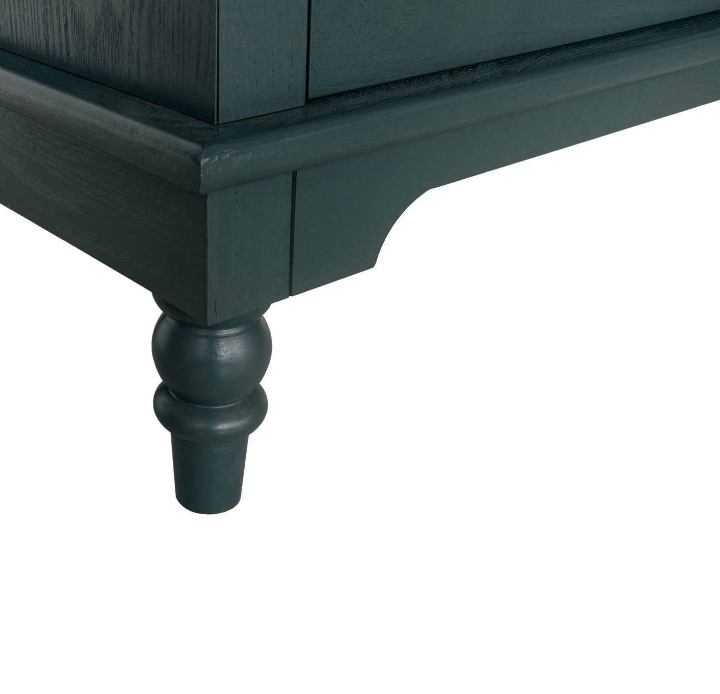 Commode de rangement à 3 tiroirs en bois creusé