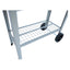Aveyas mobile metal elevated garden bed cart, with legs, elevated flowerpot box with wheels (gray) - Korvel