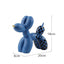 New black and white plaid balloon dog ornaments creative TV cabinet wine cabinet living room porch resin crafts - Korvel
