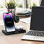 Station de charge sans fil 4-en-1 avec horloge pour appareils Apple