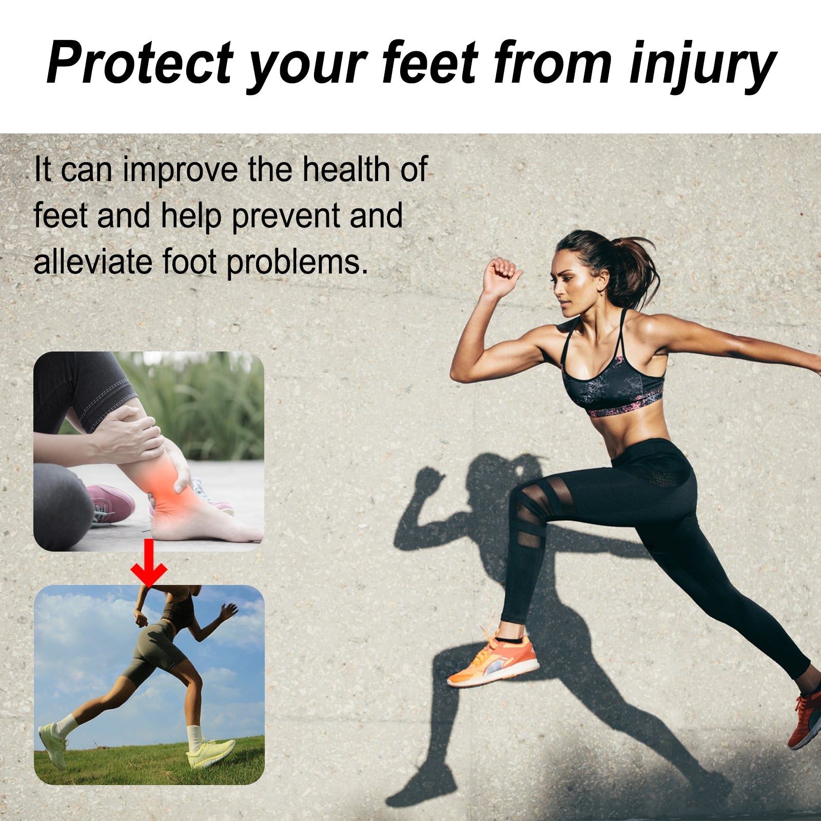 HOUKEA Ultra Performance Boost Insoles, Soft And Comfortable Elastic Insoles For Outdoor Sports Running Wear Resistant Non-Slip Care Insoles - Korvel
