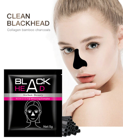 Tear And Pull Nose Stick Activated Charcoal 5ml Bag To Tear And Pull Blackheads Nose Patch - Korvel