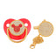 BLINGONLY Luxury Rhinestone Chupete Pink Bling Baby Pacifier With Clip - Korvel