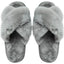 Pantuflas de lujo de invierno con piel