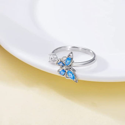 Bague à ouverture papillon rotative - Bijoux minimalistes