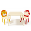 Kids Table and 2 Chairs Set - Wooden Activity Play Set